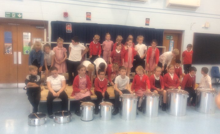 Image of Samba Drumming in Year 4