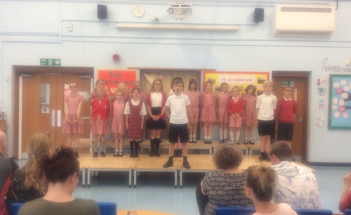 Image of Miss Holt's final choir performance 